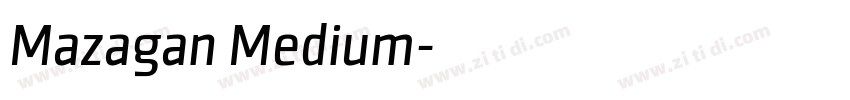 Mazagan Medium字体转换